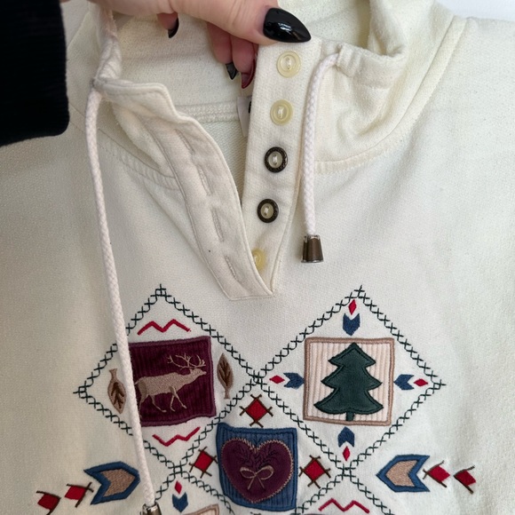 Vintage Alfred Dunner Sweater W/ Embroidery - Picture 3 of 5